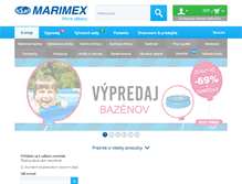 Tablet Screenshot of marimex.sk